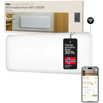 Mill Invisible Smart WiFi Heater PA1300WIFI4 Panel