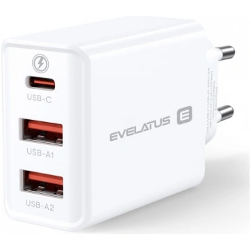 Evelatus ETC06 Premium 32W adaptīvs 3 Portu 5V-12V