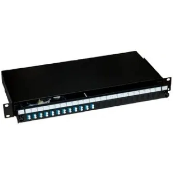 PATCH PANEL RACK 24 PORT - 24 ADAPTER LC DUPLEX OM