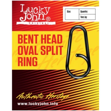 Gredzeni Lucky John BENT HEAD OVAL SPLIT RING LJ50