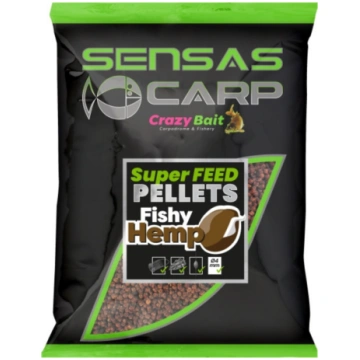 Pelletes Sensas Super Feed Pellets FISHY HEMP 2mm 