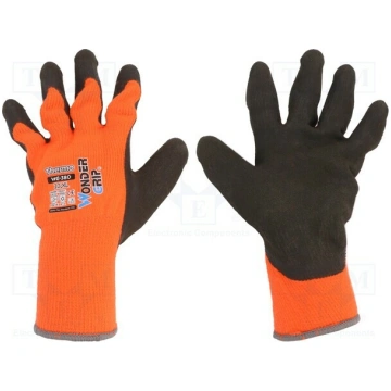 Protective gloves; Size: 10,XL; orange; acrylic,la