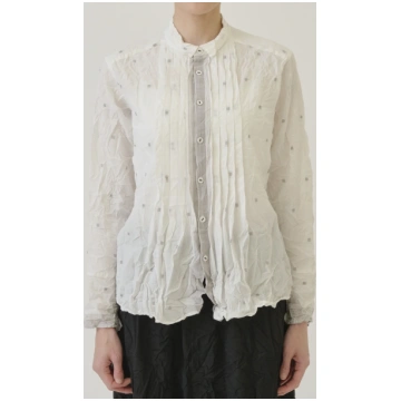 Pas de Calais Cotton Cut Dobby Blouse