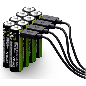 LoopEnergy AA 2550 uzlādējams USB-C akumulators AA