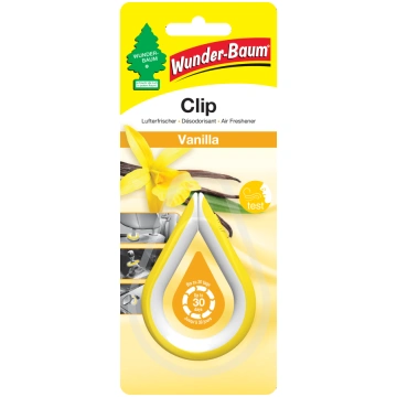 WUNDER-BAUM Clip Vanilla gaisa atsvaidzinātājs, 12