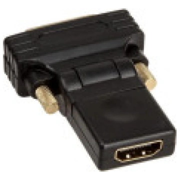 Adapteris AV InLine HDMI — DVI-D melns [Adapter HD