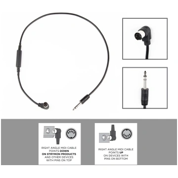 Strymon Right Angle MIDI – Straight TRS Cable