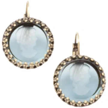 Nadine Delphine Jewelry Handmade in Paris Blue Gla