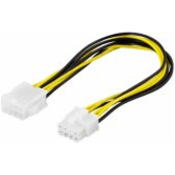 Deltaco Extension cord 8-pin EPS12V 0.25m aksesuār