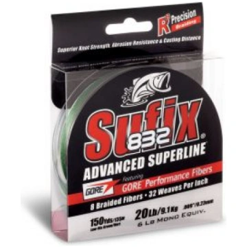 SUFIX pītā aukla 832 Braid Yellow 120m 0.10mm 5.9k