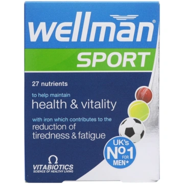 Vitabiotics Wellman Sport vitamīni vīriešiem, 30 t