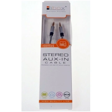 Libox 3,5 mm stereo audio kabelis, 1 m