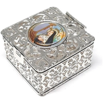 Saint Rita rosary box DELL'ARTE ROMA