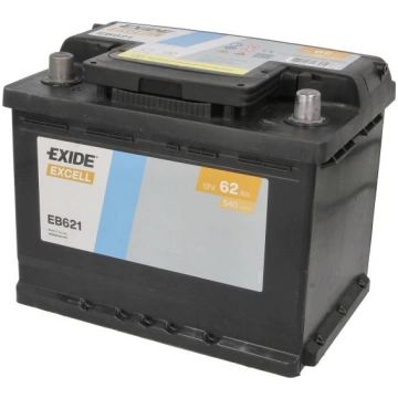 Akumulators EXIDE EXCELL EB621 12V 62Ah 540A (242x