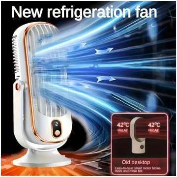 Pārnēsājams USB Ventilators ar 5 ātrumiem, 720° dz
