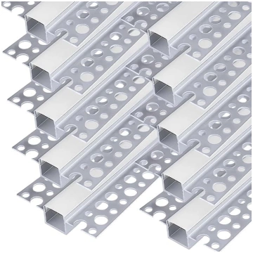 inShareplus Apmetums LED profilā 1M 10 Pack LED al