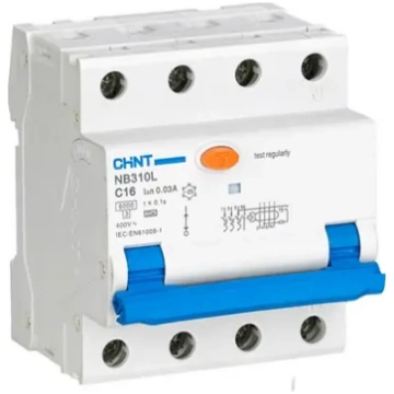 Chint | Circuit breaker RCBO, NB310L / 3N, 3P+N, C