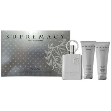 Afnan Supremacy Silver Gift set EDP 100 ml, shower