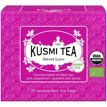 Melnā tēja ekoloģiska Sweet Love skārdene 100 g Ku