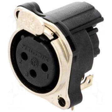 Connector: XLR | socket | female | PIN: 3 | angled