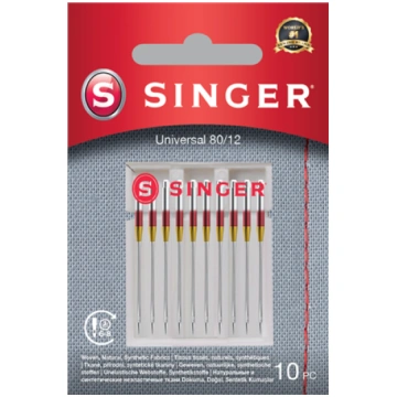 Singer Universal Needles for Woven Fabrics 80/12, 