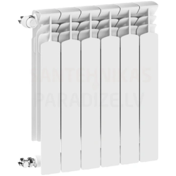 KFA alumīnija radiators G600F ( 6 ribas/sekcijas) 