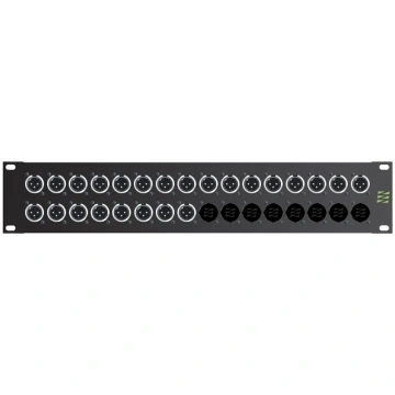 Sommer cable Audio-connection panel XLR , 1 HE, 12