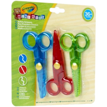 CRAYOLA MINIKIDS mini šķēres Safety Scissors, 3gab