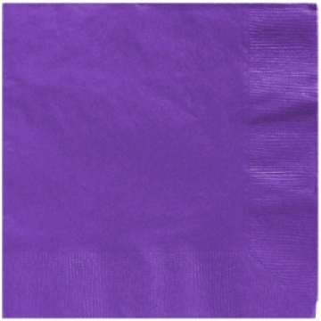 Galda salvetes, 24x24cm, 1-kārt., (100gab), violet