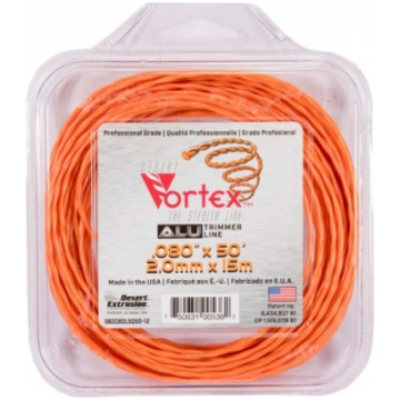 Stiprināta trimmera aukla VORTEX ( 2.0 mm / 15 m )