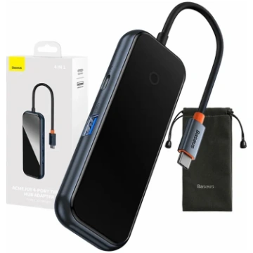 Baseus Hub Adapter 4w1 USB-C na 4xUSB 3.0 (Dark Gr