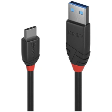 Lindy 0.5M Usb 3.2 Type A To C Cable 3A, Black Lin