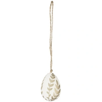 Dekors White Silver Egg