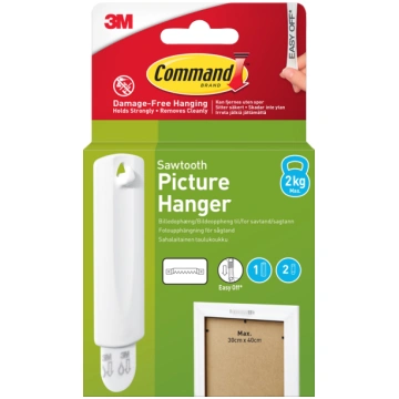 3M Command Sawtooth 1 Hook+2 Strips