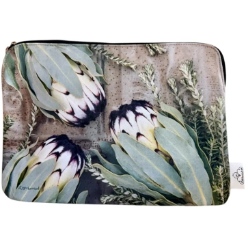 Rusted Sage Protea Laptop Sleeve Light Hearted