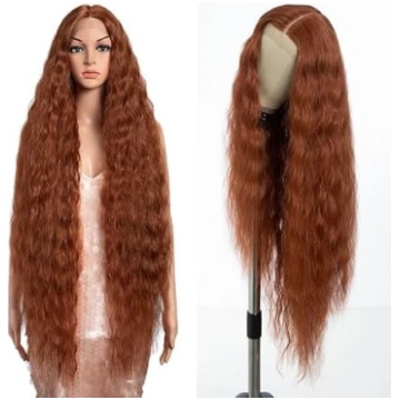 Style Icon Reddish Brown Super Long Lace Front par