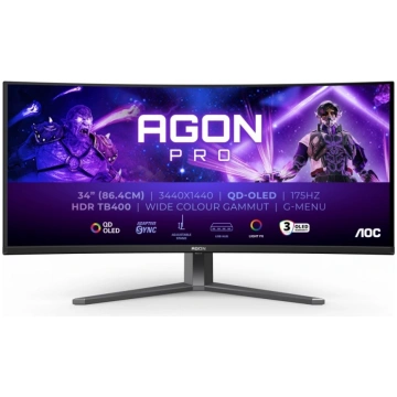 AOC Monitor AG346UCD 34 inch 175Hz Curved QD-OLED 