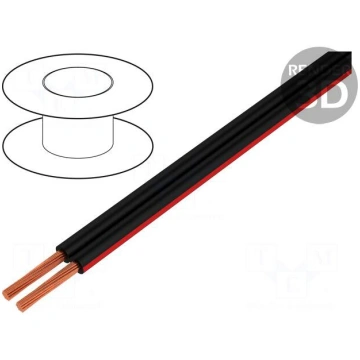 Wire: loudspeaker cable | 2x0,5mm2 | stranded | Cu