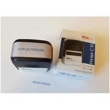 KOPIJA PAREIZA | Gatavs zīmogs Colop C10 | Gatavs 