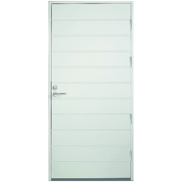 Privātmāju ārdurvis KASKI FALUN (Classic), baltas
