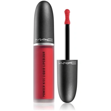 MAC, Powder Kiss, Liquid Lipstick, 975, Ruby Boo, 