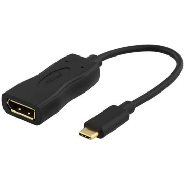 Deltaco USBC-DP, USB-C, 0.1 m
