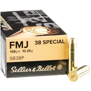 Patronas Sellier&Bellot 38SPECIAL FMJ 10.25g