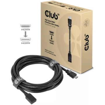 HDMI pagarinātājs CLUB3D High Speed 4K60Hz M/F 5m 