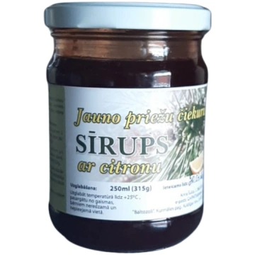 Priežu čiekuru sīrups ar citronu 250ml Anna Šulca