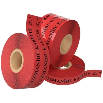 Brīdinājuma lenta "Uzmanību kabelis" 40mm 250m sar