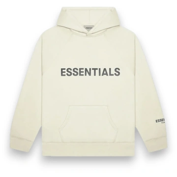 Fear Of God Hoodie Essential Applique Logo Cream -