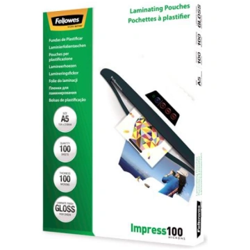 FELLOWES AMINATOR GLOSSY A5 POUCH 100PCS 100 – 535