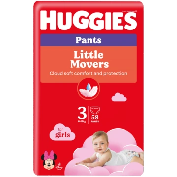 HUGGIES Pants Mega Pack 3 pull-up for girls, 6-11k