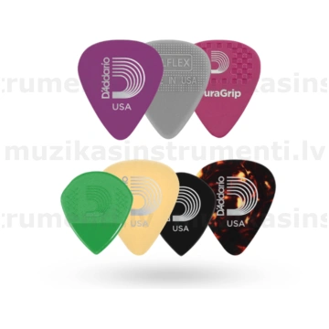 D"Addario Assorted Guitar Picks, 7-pack, Heavy 1XV